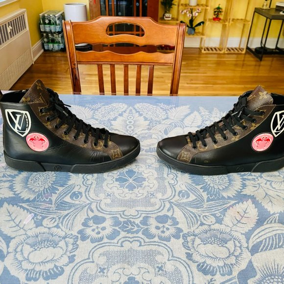 Louis Vuitton "Miami" Brown Ankle Boots (size 38 EU - flat heel) - Picture 6 of 16